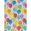 5m Wrapping Paper Roll 2x2.5m - Multicoloured Balloons with Happy Birthday