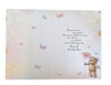 Nan Birthday Card - Bear with Giant Flower Butterflies and Glitter 7.75x5.25"