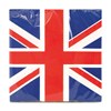 25 Piece Union Jack Tableware Party Set - Tablecover Napkins Plates Cups