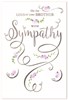 Loss of Your Brother Sympathy Card - Silver Foil Writing and Flowers 7.5"x5.25"