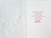 Great Granddaughter Christmas Card - Brown Bear Hat and Scarf Red Foil 7.5x5.25"