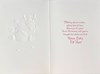Baby's First Christmas Card - Santa & Friends in Sleigh with Red Foil 7.5x5.5"