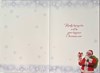 To All The Family Christmas Card - Father Christmas & Sack at Night Foil 7.5x5.5