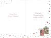 To All Of You Christmas Card - Presents and Stars with Gold Foil 7.5x5.25"