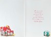 Sister & Brother-in-Law Christmas Card - Stockings on Fireplace Gold Foil 7.5x5