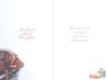 Great Grandson Christmas Card - Santa and Steam Train with Red Foil 7.25x5.5"
