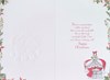 Wife Christmas Card - Santa Bears with Mistletoe and Red Foil 9x6"