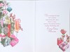 December Birthday Christmas Card - Gifts and Cocktails with Gold Foil 7.5x5.25"