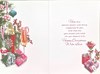 Sister-in-Law Christmas Card - Gifts and Cocktails with Gold Foil 7.5x5.25"