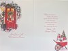 Neighbours Christmas Card - Red Door & Wheelbarrow in Snow Red Foil 9x6"