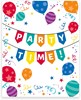 Pack of 20 Birthday Party Invites Envelopes - Invitation Cards Bright Balloons