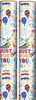12m Happy Birthday Gift Wrapping Paper - 4 x 3m Roll's - Silver and White Unisex