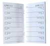 2026 Slim Pocket 2 Week To View Soft Back Cat Diary - Purple with Tabby Kitten