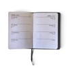 2027 Pocket Week To View PVC Leather Effect Diary With Metal Corners - Blue