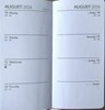 2026 Slim Week To View PVC Leather Effect Diary with Metal Corners - Blue