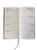 2027 Slim Week To View PVC Leather Effect Diary with Metal Corners - Black