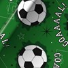 6m Gift Wrapping Paper Roll - 2 x 3m - Green with Footballs