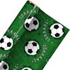 6m Gift Wrapping Paper Roll - 2 x 3m - Green with Footballs