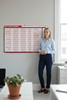 2027 A1 Laminated Yearly Wall Planner Calendar with Wipe Dry Pen Sticker Dots