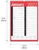 2027 A3 Extra Wide 2 Column Month To View Spiral Bound Wall Planner Calendar