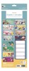 2026 Large Slim Spiral Bound Family Organiser Calendar 5 Columns - Flowers