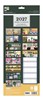2027 Large Slim Spiral Bound Family Organiser Calendar 5 Columns Chair Shelves