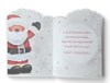 Teacher Christmas Card - Jolly Santa Waving with Snowflakes & Red Foil 7.5x5.5"