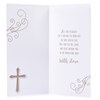 Grandson Confirmation Day Card - Gold Foil Cross 8.75x4"