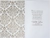 Son Confirmation Day Card - White with Gold Foil Swirls Cross Black Ribbon 9x6"