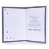 Father's Day Card - Red Sports Car with Black Ribbon and Gold Foil 9x6"
