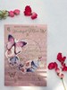 Mum Mother's Day Card - Butterflies and Flowers 9.75" x 6.75"