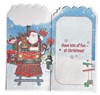 Special Little Boy Christmas Card - Santa & Friends on Express Train 9x4.75"