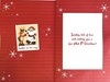 Great Granddaughter 1st Christmas Card - Santa & Friends in Squares Foil 9x6"
