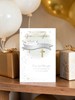 Granddaughter Confirmation Day Card - Silver Foil Banner & Gold Foil Cross 9x6"