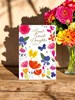 Great Granddaughter Birthday Card - Bright Flowers Butterflies & Foil 7.75x5.25"