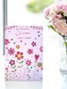 Sister-in-Law Birthday Card - Pink with Tall Flowers and Bunting 7.75x5.25"