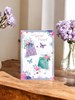 Special Friend Birthday Card - Lilac Green Gifts Butterflies & Flower 7.75x5.25"
