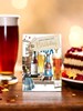 Open Male Birthday Card - Bottles and Pints of Beer and Keg with Foil 7.75x5.25"