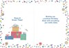 Open Male Birthday Card - Multicoloured Text and Gifts Gold Foil 7.75x5.25"