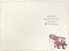 Age 2 Boy Birthday Card - 2nd Birthday Red Tractor with Gifts & Foil 7.75x5.25"