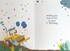 Age 3 Birthday Card - 3rd Birthday Digger with Blue Balloons 7.75x5.25"