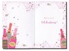 18th Female Birthday Card Age 18 Pink Champagne Bottles Gold Glitter 7.75x5.25