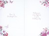 Wedding Day Card - Special Couple Flower & Butterfly Heart with Foil 7.75x5.25"