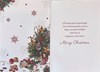 All Of You Christmas Card - Pine Cones Stars in Striped Pot Silver Foil 7.5x5.5"