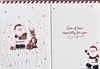 Great Grandson Christmas Card - Santa Claus is Coming to Town Red Foil 7.5x5.25"