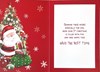 Baby's First Christmas Card - Santa & Xmas Tree with Silver Foil 7.5x5.5"