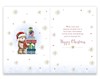 Great Grandson Christmas Card - Santa Bear with Gifts and Gold Foil 7.75x5.25"
