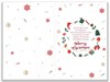 Nephew & Wife Christmas Card - Xmas Icons out of Champagne Bottle Gold Foil 9x6"