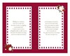 Daughter & Son-in-Law Christmas Card with 8 Page Insert -Flowers Gold Foil 12x8"