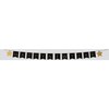 New Year Party Banner Bunting Black with Gold Foil 2.4m - Happy New Year